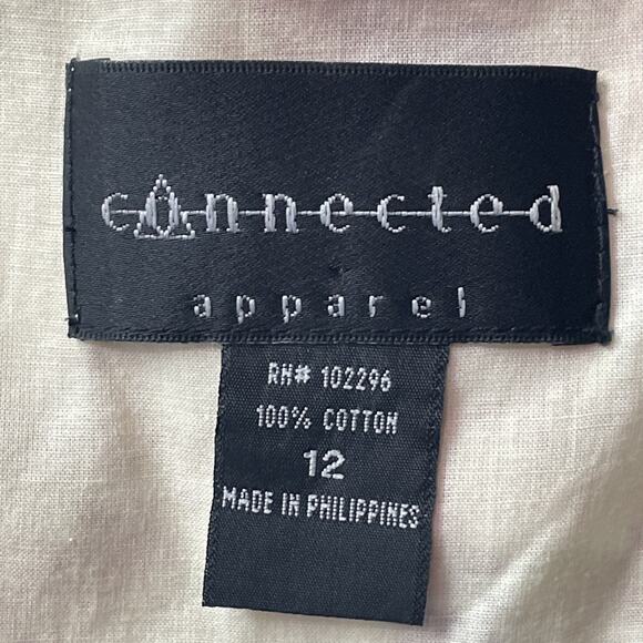 Connected Appl Dress Sz 12 Yellow Pink Floral A-line Cottagecore Romantic - Picture 6 of 9